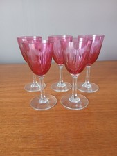 5 verres à vin couleur en