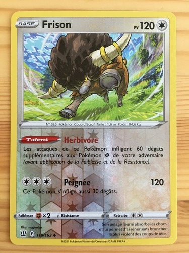 Carte pokémon reverse - reverse, frison
