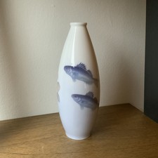 Royal Copenhagen Art Nouveau Fish Vase 999 199 1stQ Excellent pre1923