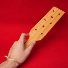 Bambou Poignée Pagaie En Bois Caresse Flogger Fessée BDSM Bondage Femmes Esclave