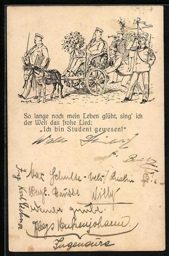 Carte postale étudiante