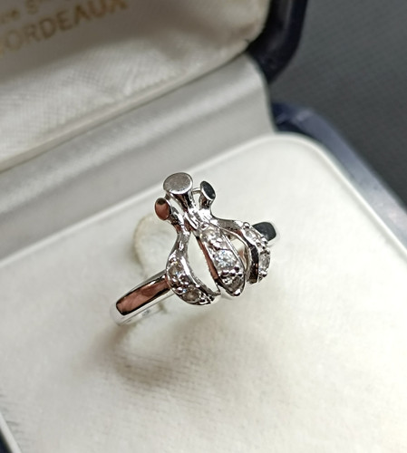 Bague blanc 18k 750 - or,