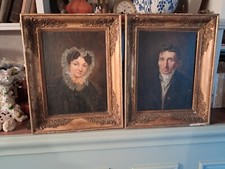 Portraits sur toile début XXe