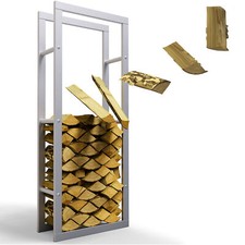 Range bûches Intérieur Étagère à Métal Serre bûche Bois Chauffage Holzlege