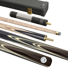 57" Canada Maple Snooker Cue Stick 18oz Billiards Cue Sticks With case&Extension