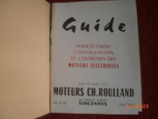 OLD ELECTRIC MOTOR INSTALLATION & MAINTENANCE GUIDE CH. ROLLLAND
