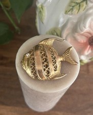 Broche vintage Poisson Dorée 
