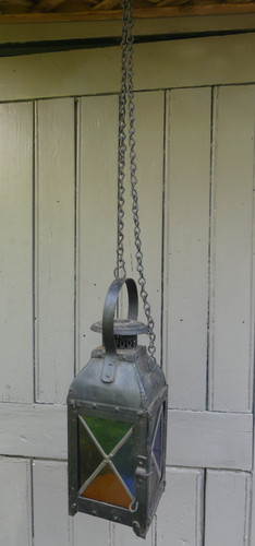 Antique firefighter lantern - firefighter,