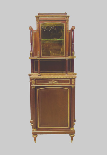 Vitrine acajou bronze - acajou,