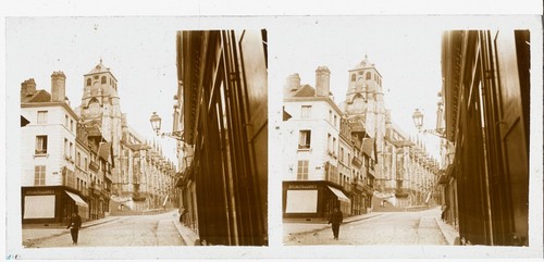 Vue urbaine commerce laine