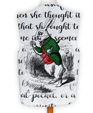Alice au Pays des Merveilles Blanc Motif Lapin Déguisement Gilet