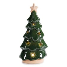 Arbre De Noël Décoratif Vert En Céramique Avec Lumières LED - AFI - Cadeau
