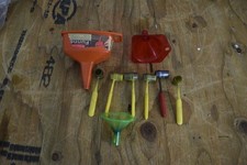 Vintage RCBS Powder Funnels Lot Reloading Dippers Scale Hammers Reloader Tools