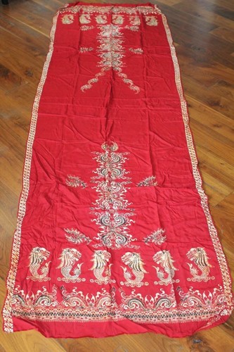 Tissu sarong batik rouge - sarong,