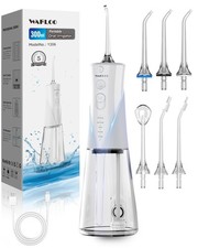 Jet Dentaire Hydropulseur, 5 Modes, 6 Embouts, Rechargeable, Portable, Réserv...