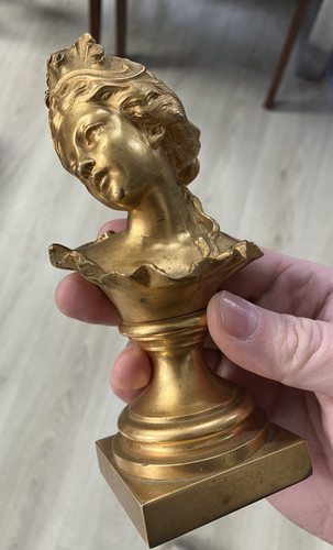 Superbe buste sur socle - buste, bronze