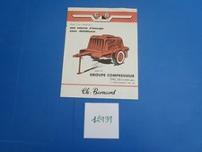 N°12939 / CH.BERNARD C B prospectus compressor group with Aster motor 