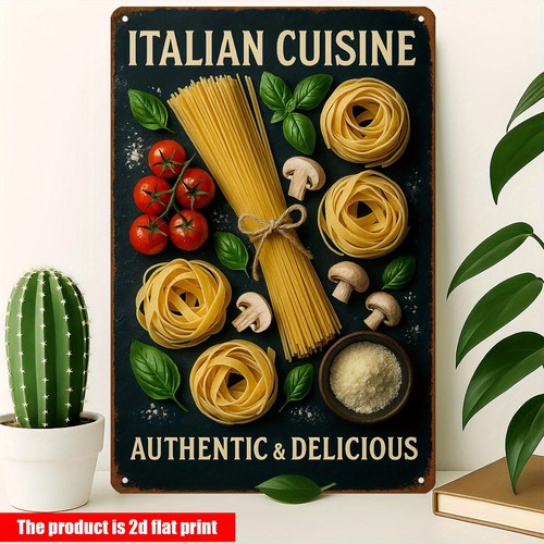 Italian cuisine pasta metal - italian,