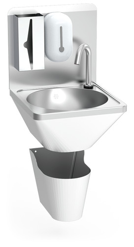 Lave mains inox mural