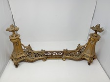 Barre foyer cheminée chenêts