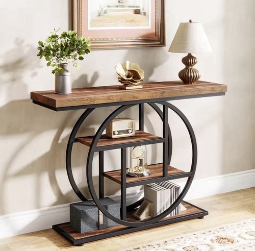 Une table console full - console,