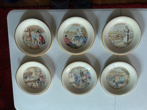 Lot assiettes porcelaine - lot, 6
