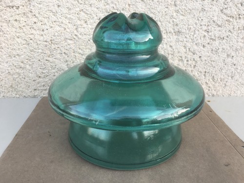 Ancien gros isolateur verre - ancien,