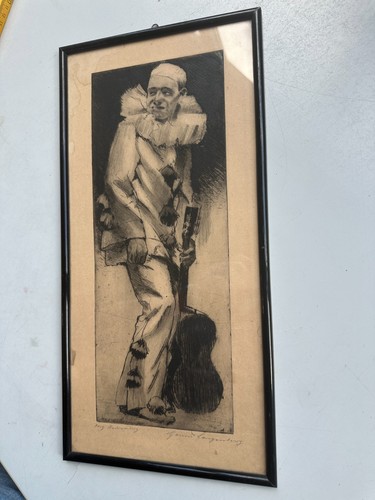 Ancienne peinture murale homme - peinture,