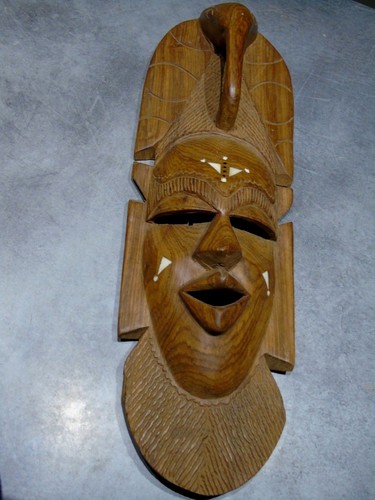 Sculpture masque africain - sculpture,