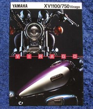 Yamaha XV 1100 / XV 750 Virago brochure 1995 6 pages 