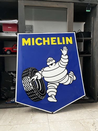 Plaque émaillée michelin - Émaillée,