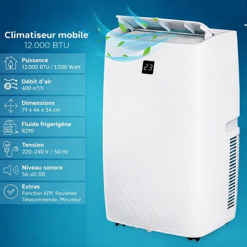 Climatiseur mobile 12000 btu - climatiseur,
