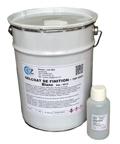 Gelcoat finition blanc - blanc, 5