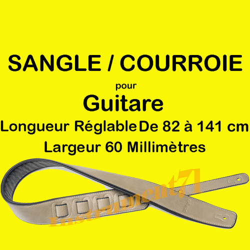 Sangle guitare similicuir - sangle,