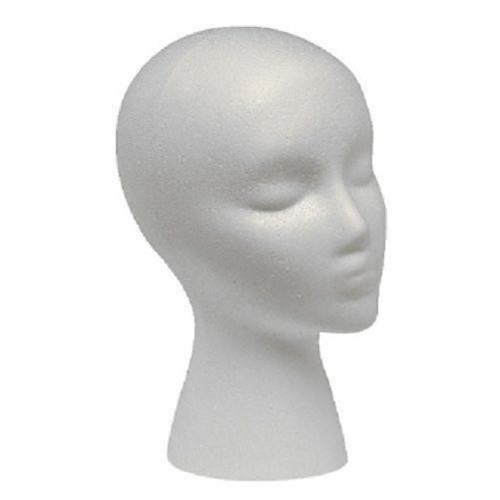 Styrofoam foam mannequin - styrofoam, wig