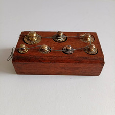 Boîte de 7 poids laiton