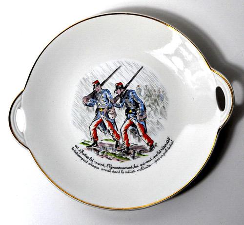 Ancienne assiette parlant - , kg