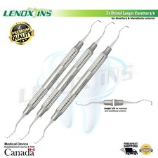 3x Langer Curettes 5/6, Periodontel Instruments, German SS, CE
