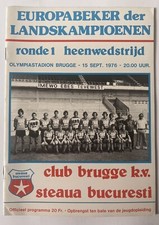 Club Brugge v Steaua Bucuresti European Cup 15th September 1976