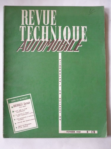 Revue technique automobile rta - revue,
