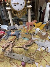 old wooden toys farm animals items