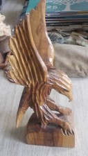 AIGLE BOIS SCULPTÉ H30 À CM
