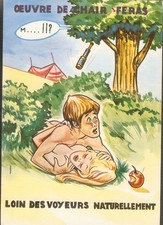 CABROL carte postale Humour