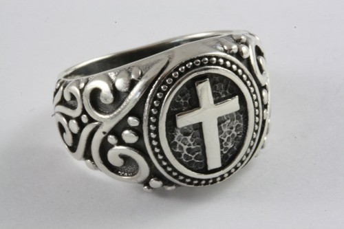 Bague templier croisée - bague, biker