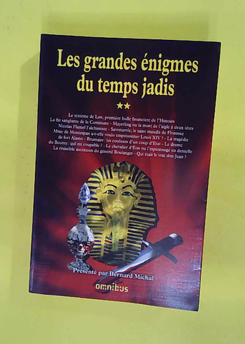 Les grandes enigmes temps - enigmes, du