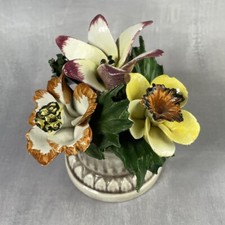 BASSANO bouquet de 4 fleurs, ornement floral ITALIE / ITALY Haut.~11.5cm