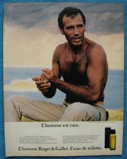 Publicité Papier - Eau de Toilette "L'homme" de Roger & Gallet de 1981