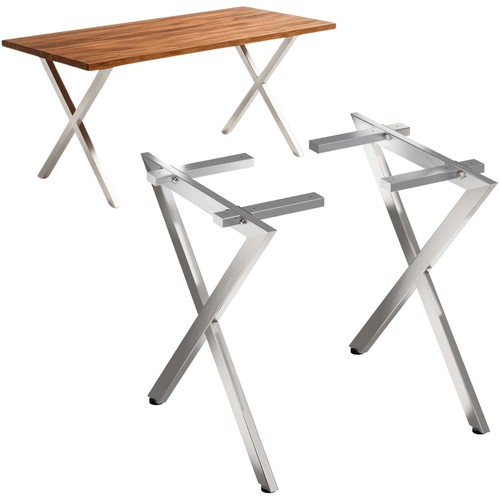 Pieds table x acier - pieds,