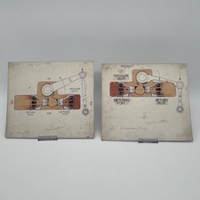 Pair of 1945 Autocar Editorial Artworks Luvax Dampers (Rising & Descending Arm)