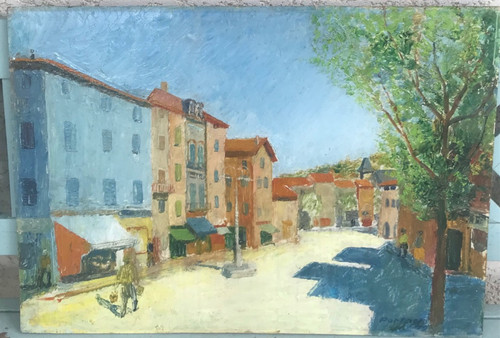 Huile sur panneau signée - huile,